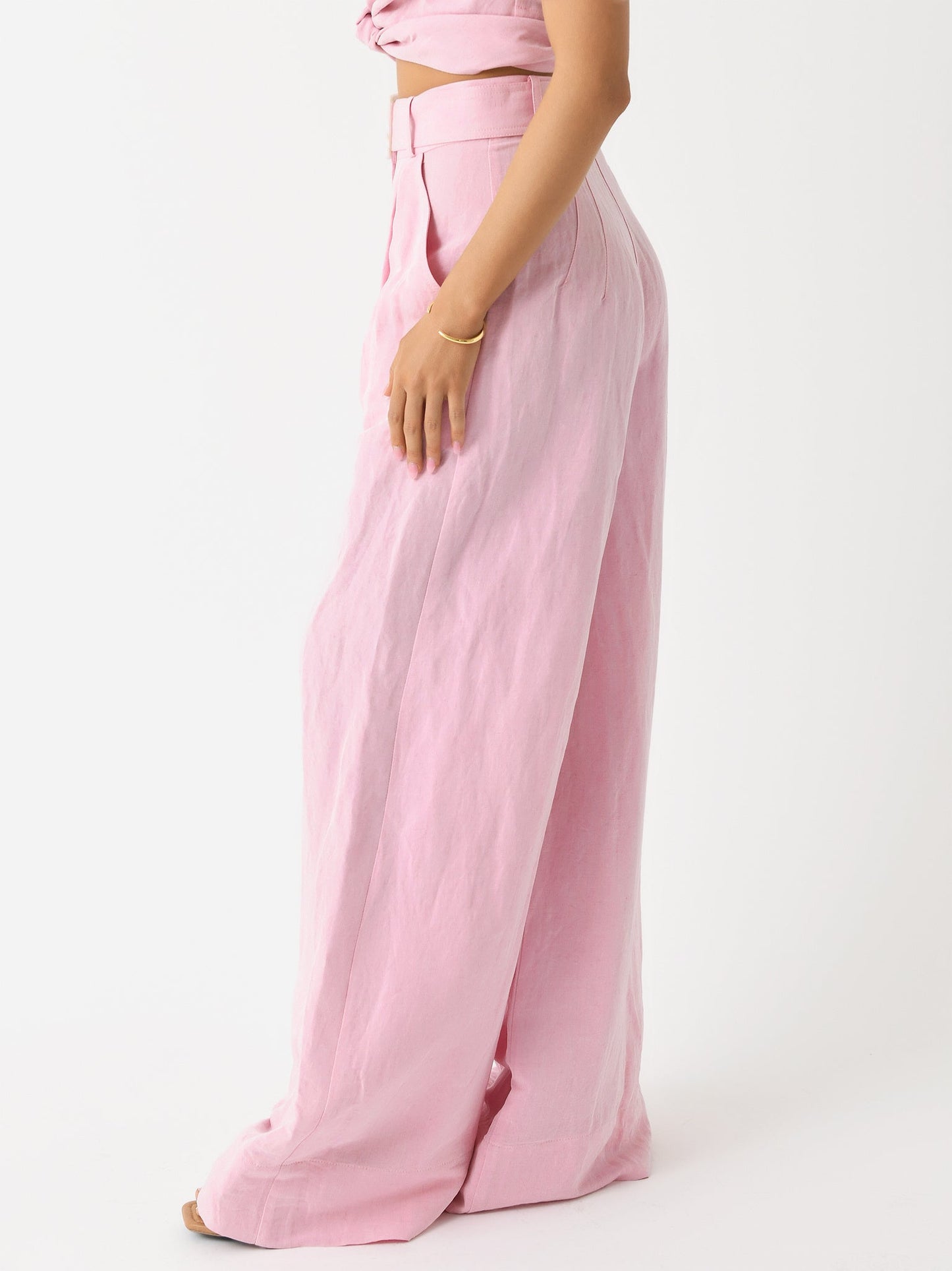 Matthew Bruch Women's Wide Leg Pleated Pant