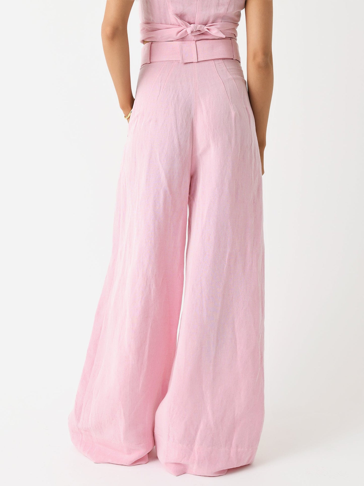 Matthew Bruch Women's Wide Leg Pleated Pant