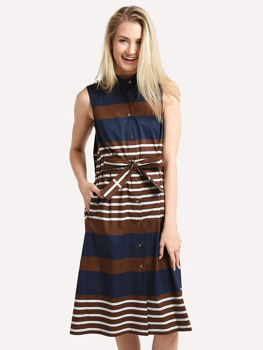Eleventy Dress With Belt